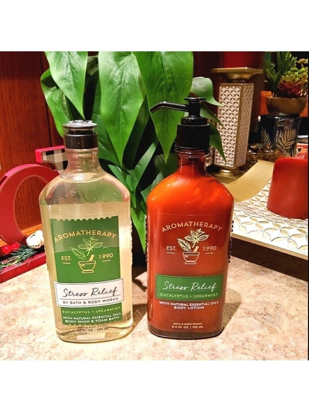 EUCALYPTUS SPEARMINT BODY WASH & LOTION AROMATHERAPY SET